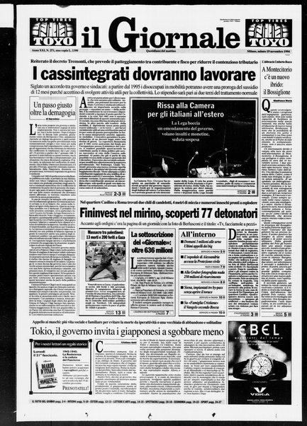 Il giornale : quotidiano del mattino